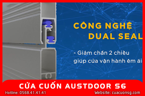 Cửa Cuốn Khe Thoáng Austdoor Super S6 1 CỬA CUỐN AUSTDOOR S6 DÀY 1.1 - 1.25MM