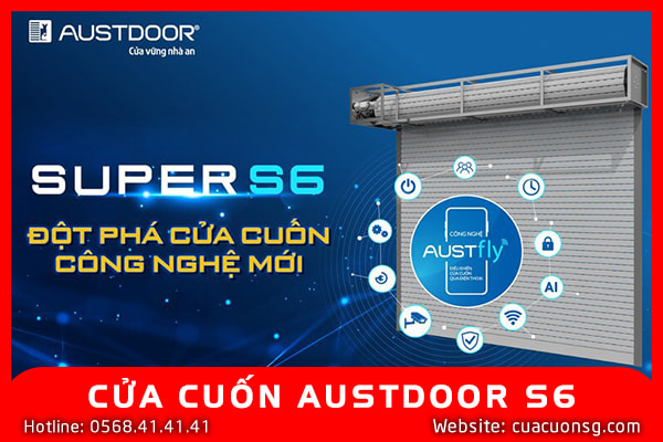 Cửa Cuốn Khe Thoáng Austdoor Super S6 2 CỬA CUỐN AUSTDOOR S6 DÀY 1.1 - 1.25MM
