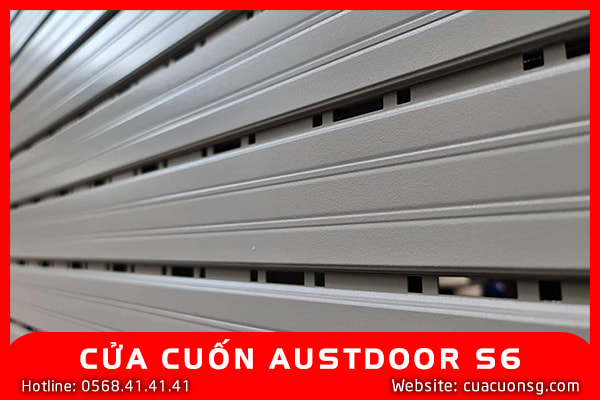 Cửa Cuốn Khe Thoáng Austdoor Super S6 4 CỬA CUỐN AUSTDOOR S6 DÀY 1.1 - 1.25MM