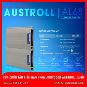 Cửa Cuốn Tấm Liền Nan Nhôm Austdoor Austroll AL68