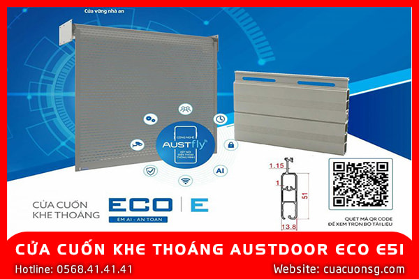 Cửa Cuốn Khe Thoáng Austdoor Eco E51 2 CỬA CUỐN KHE THOÁNG AUSTDOOR ECO E51