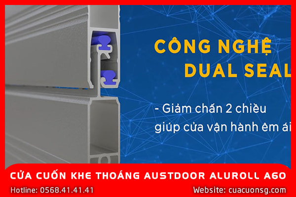 Cửa Cuốn Khe Thoáng Austdoor Aluroll A60 2 CỬA CUỐN KHE THOÁNG AUSTDOOR ALUROLL A60
