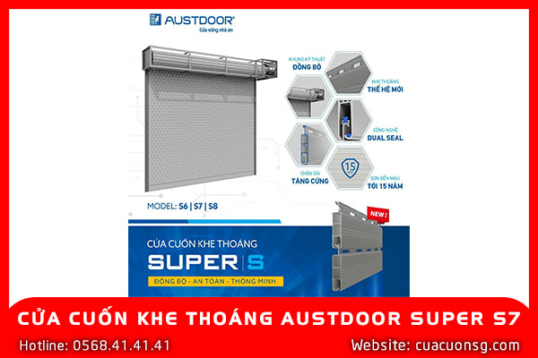 Cửa Cuốn Khe Thoáng Austdoor Super S7 2 CỬA CUỐN KHE THOÁNG AUSTDOOR SUPER S7