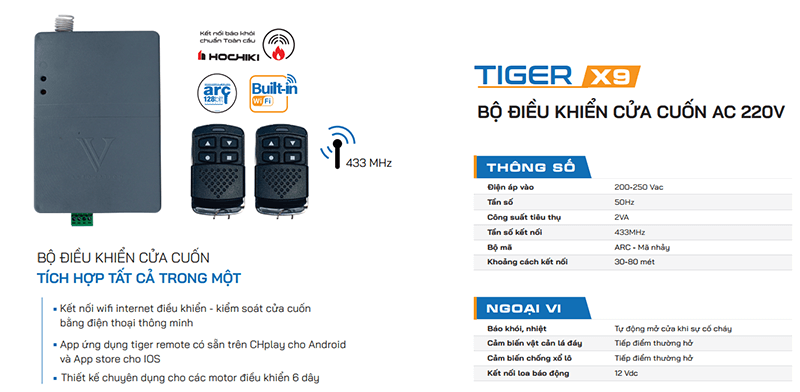 Bộ Điều Khiển Cửa Cuốn Chính Hãng 12 Bộ Điều Khiển Cửa Cuốn Qua Điện Thoại