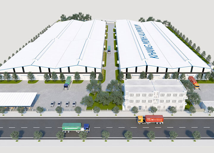 phối cảnh nhà máy nhôm khang minh