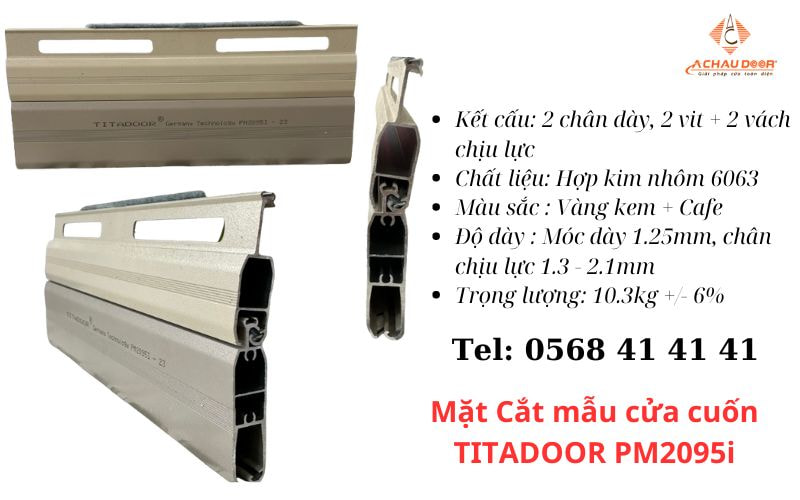 Cửa Cuốn Đức Khe Thoáng Titadoor PM2095i 5 Cửa cuốn titadoor Pm 2095i
