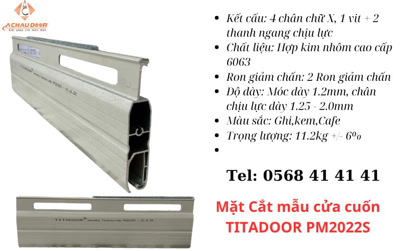 Cửa Cuốn Đức Khe Thoáng Titadoor PM2022S 3 Cửa cuốn titadoor PM2022s