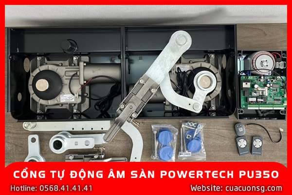 CỔNG TỰ ĐỘNG ÂM SÀN POWERTECH PU350 2 CỔNG TỰ ĐỘNG ÂM SÀN POWERTECH PU350