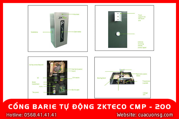 CỔNG BARIE TỰ ĐỘNG ZKTECO CMP - 200 2 CỔNG BARIE TỰ ĐỘNG ZKTECO CMP - 200