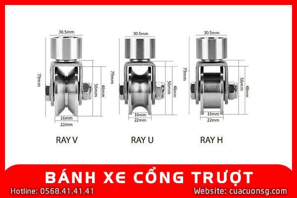 BÁNH XE CỔNG TRƯỢT 7 BÁNH XE CỔNG TRƯỢT