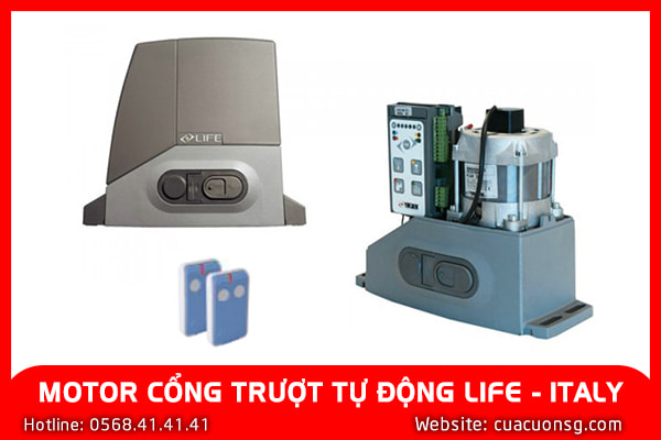 MOTOR CỔNG TRƯỢT TỰ ĐỘNG LIFE - ITALY 1 MOTOR CỔNG TRƯỢT TỰ ĐỘNG LIFE - ITALY