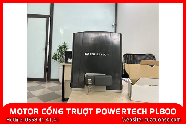 MOTOR CỔNG TRƯỢT POWERTECH PL800 1 MOTOR CỔNG TRƯỢT POWERTECH PL800