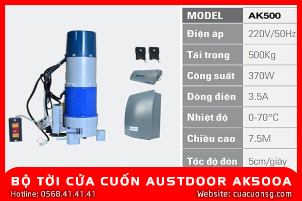 BỘ TỜI CỬA CUỐN AUSTDOOR AK500A 1 BỘ TỜI CỬA CUỐN AUSTDOOR AK500A