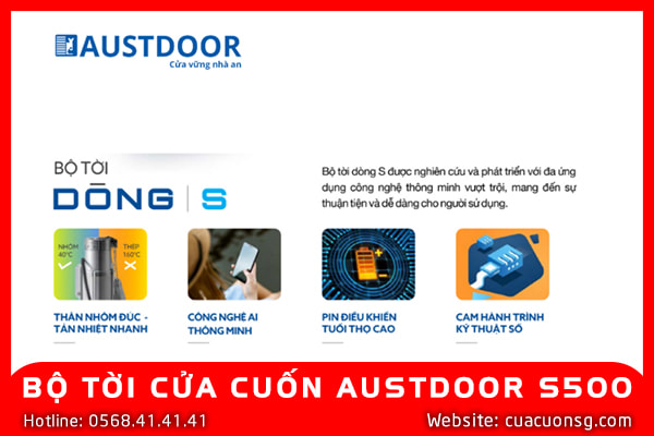 BỘ TỜI CỬA CUỐN AUSTDOOR S500 4 BỘ TỜI CỬA CUỐN AUSTDOOR S500