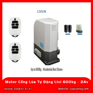 Motor Cổng Lùa Tự Động Livi 600kg – 24v