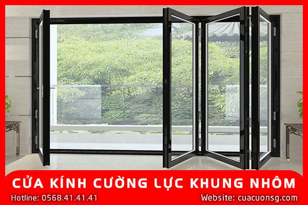 CỬA KÍNH CƯỜNG LỰC KHUNG NHÔM - PHÂN LOẠI & BÁO GIÁ MỚI NHẤT 2024 5 CỬA KÍNH CƯỜNG LỰC KHUNG NHÔM