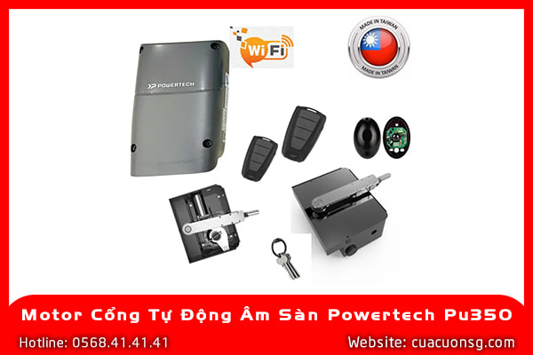 Motor Cổng Tự Động Âm Sàn Powertech PU350 3 Motor Cổng Tự Động Âm Sàn Powertech PU350