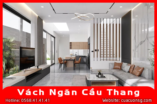Cuacuonsg.com - Thi Công Vách Ngăn Cầu Thang Chính Hãng, Giá Tại Xưởng 6 Vách Ngăn Cầu Thang