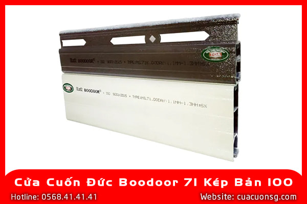 Cửa Cuốn Đức Boodoor 71 Kép Bản 100 2 Cửa Cuốn Đức Boodoor 71 Kép Bản 100