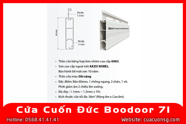 Cửa Cuốn Đức Boodoor 71 2 Cửa Cuốn Đức Boodoor 71