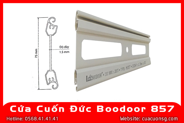 Cửa Cuốn Đức Boodoor 857 Bản 57 2 Cửa Cuốn Đức Boodoor 857