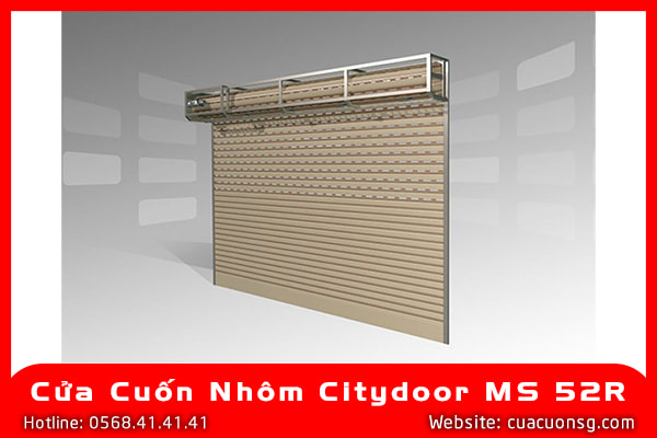 Cửa Cuốn Nhôm Citydoor MS 52R 1 Cửa Cuốn Nhôm Citydoor MS 52R