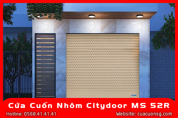 Cửa Cuốn Nhôm Citydoor MS 52R 4 Cửa Cuốn Nhôm Citydoor MS 52R