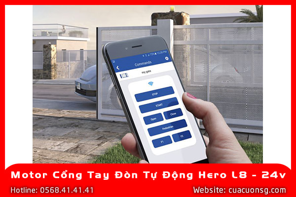 Motor Cổng Tay Đòn Tự Động Hero L8 - 24V 3 Motor Cổng Tay Đòn Tự Động Hero L8 - 24v