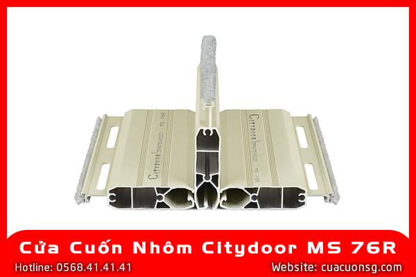 Cửa Cuốn Nhôm Citydoor MS 76R 2 Cửa Cuốn Nhôm Citydoor MS 76R