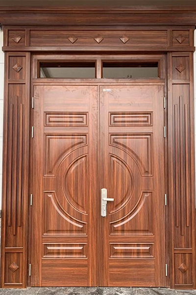 Báo giá mới nhất về cửa thép vân gỗ 2 cánh hiện nay 4 Cửa thép vân gỗ 2 cánh