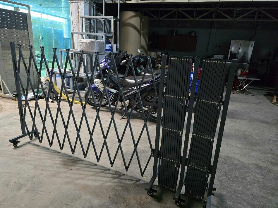 Hàng rào xếp kéo tay gọn nhẹ, tiện lợi mới nhất năm 2025 17 Hàng rào xếp kéo tay