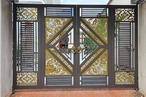 Cập nhật các mẫu cổng sắt cơ quan đẹp và phổ biến nhất hiện nay 6 Cổng sắt cơ quan