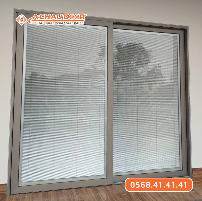 Cửa đi lùa 2 cánh nhôm Maxpro hệ 83 1 Cửa đi lùa 2 cánh nhôm Maxpro hệ 83