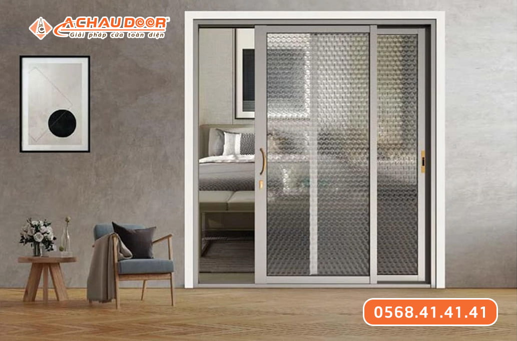 Cửa đi lùa 2 cánh nhôm Maxpro hệ 83 3 Cửa đi lùa 2 cánh nhôm Maxpro hệ 83
