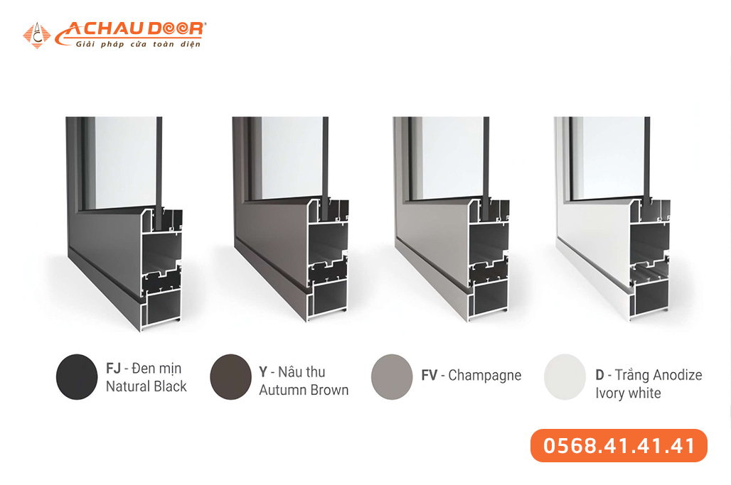 Cửa đi lùa 3 cánh nhôm Maxpro hệ 93 2 Cửa đi lùa 3 cánh nhôm Maxpro hệ 93