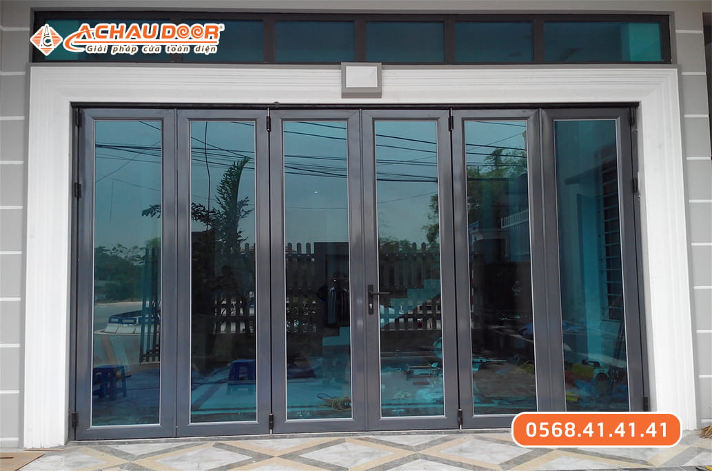 Cửa đi lùa 6 cánh nhôm Maxpro hệ 83 3 Cửa đi lùa 6 cánh nhôm Maxpro hệ 83