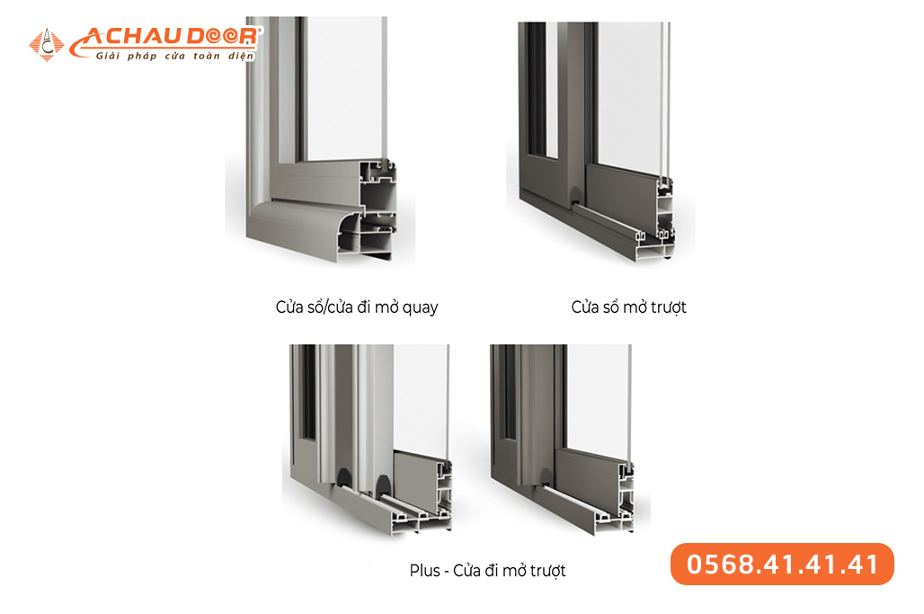 Cửa sổ 2 cánh nhôm Maxpro hệ 83 2 Cửa sổ 2 cánh nhôm Maxpro hệ 83