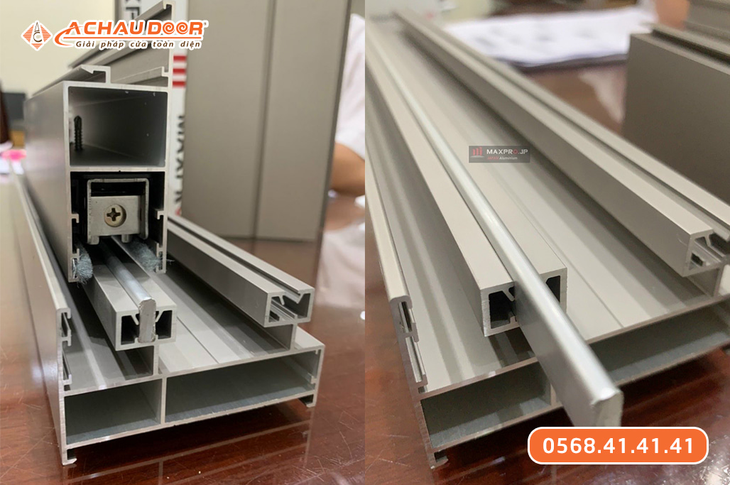 Cửa sổ lùa 2 cánh nhôm Maxpro hệ 83 2 Cửa sổ lùa 2 cánh nhôm Maxpro hệ 83