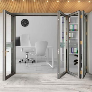 Cửa xếp trượt 4 cánh nhôm Maxpro hệ 80