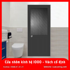 Cửa nhôm kính hệ 1000 – Vách cố định