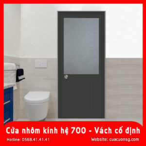 Cửa nhôm kính hệ 700 – Vách cố định