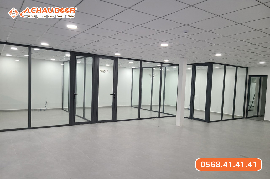 Vách kính khung nhôm Maxpro hệ 83 1 Vách kính khung nhôm Maxpro hệ 83