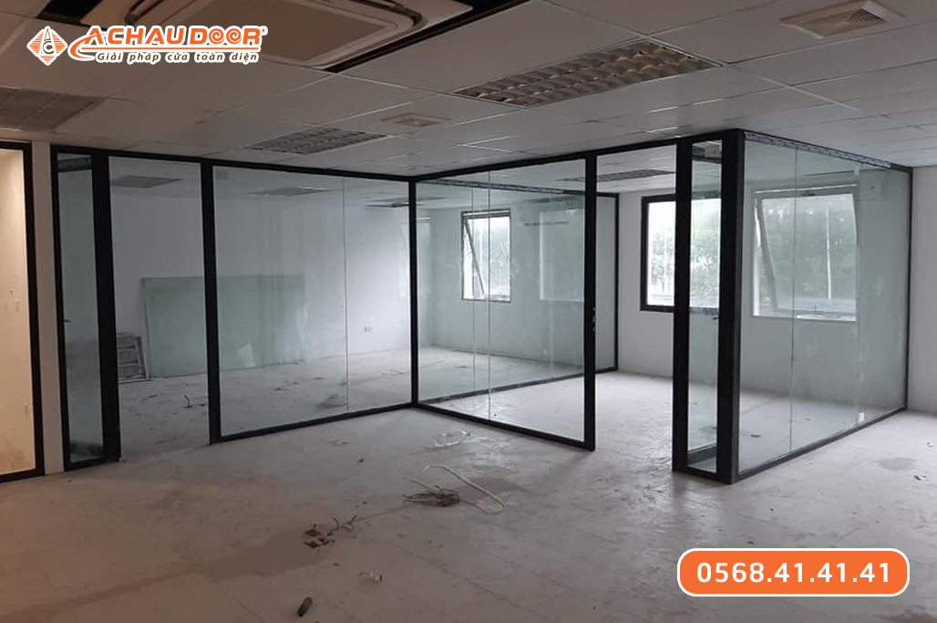 Vách kính khung nhôm Maxpro hệ 83 2 Vách kính khung nhôm Maxpro hệ 83