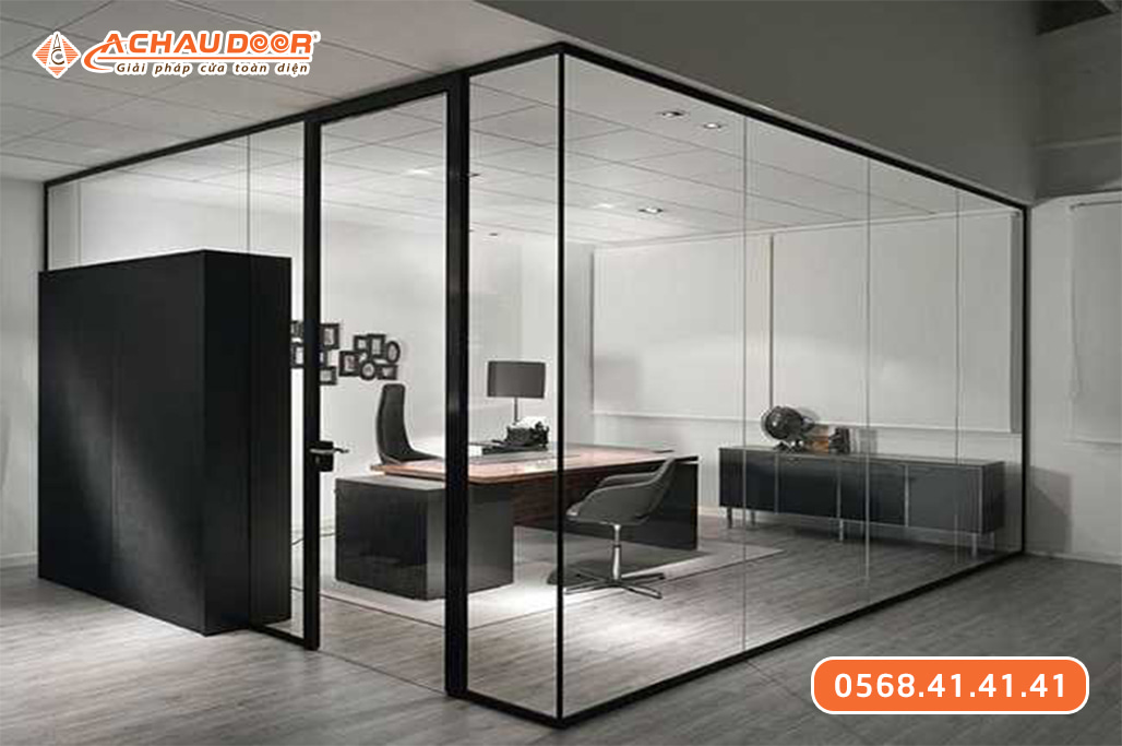 Vách kính khung nhôm Maxpro hệ 83 4 Vách kính khung nhôm Maxpro hệ 83