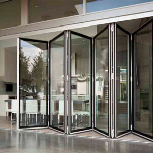 Cửa xếp trượt 8 cánh nhôm JMA hệ 55