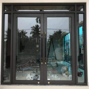 Cửa nhôm thuỷ lực bản 120