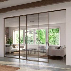 Cửa lùa nhôm Slim không ray