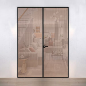 Cửa nhôm Slim mở quay 2 cánh