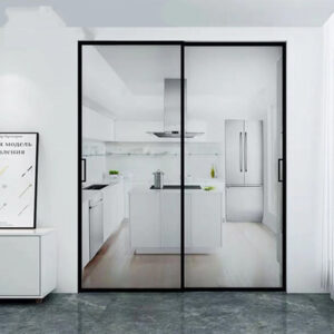 Cửa trượt Slim 2 cánh, 1 cánh lùa 1 cánh cố định