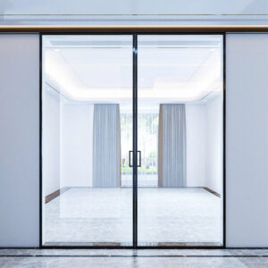 Cửa trượt Slim 2 cánh lùa 2 bên trên 1 ray